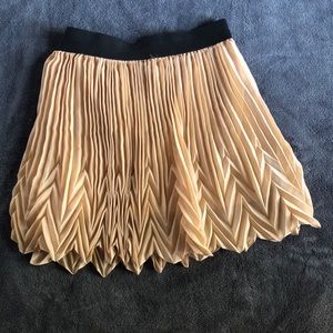 Unique pleated skirt